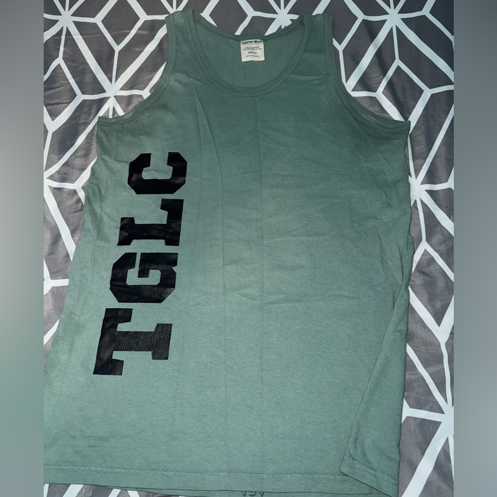Top Gun TGLC green tank top